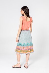 Skirt, Geometric Pattern