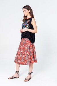 Skirt, Geometric Pattern