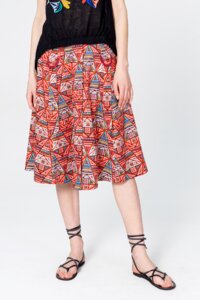 Skirt, Geometric Pattern