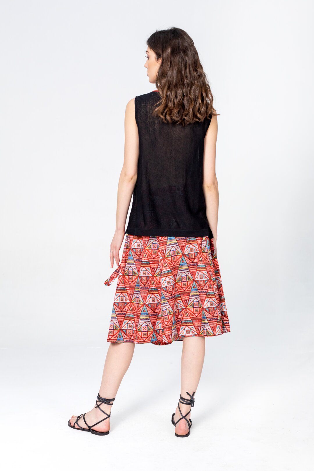 Skirt, Geometric Pattern