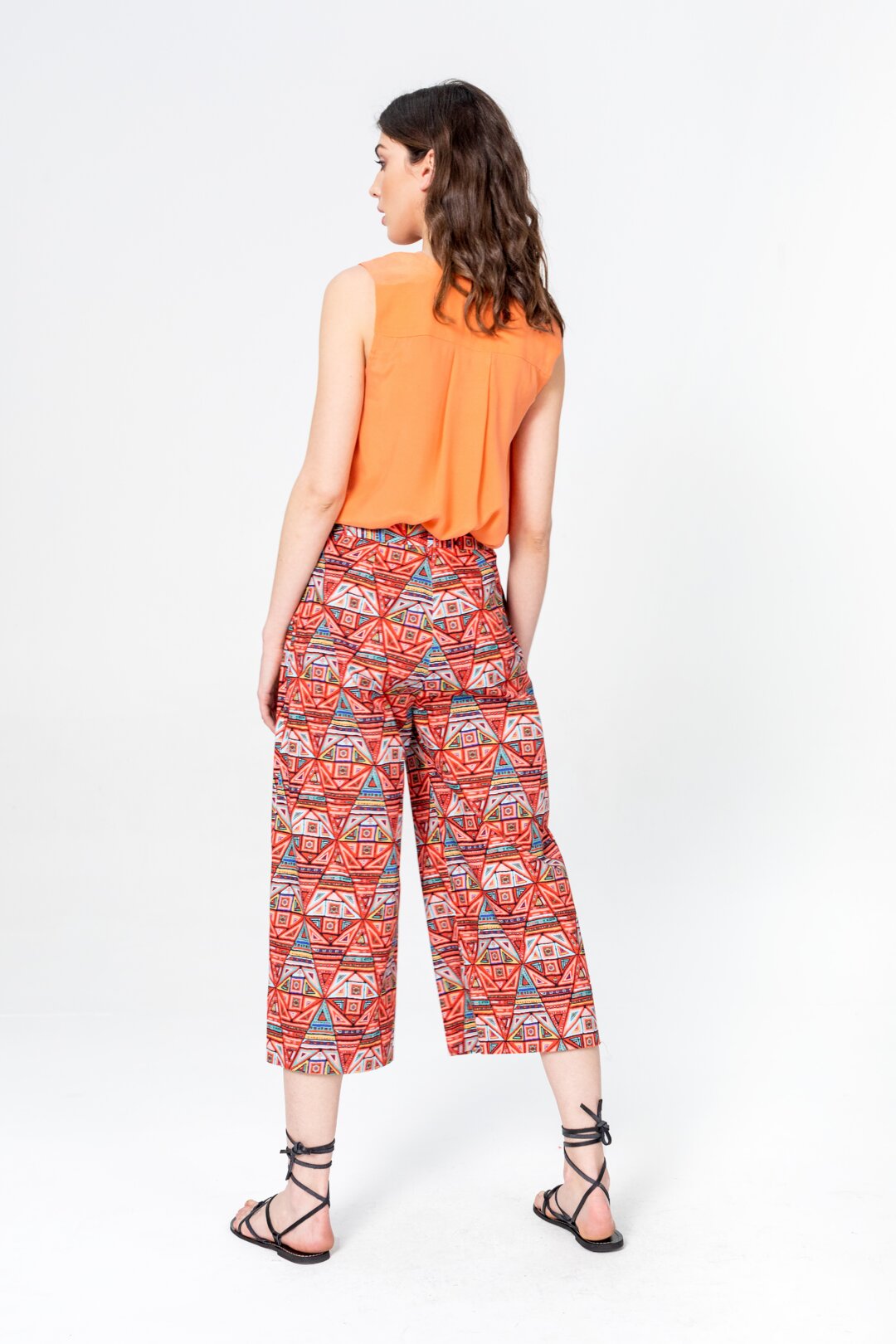 Pants, Geometric Pattern