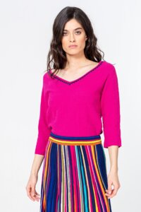 Pullover mit Strukturmuster
