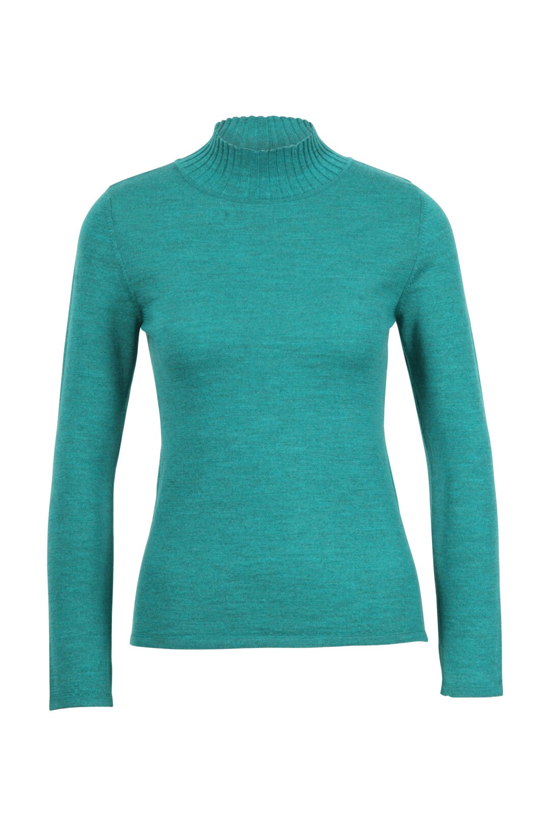 Solid Pullover, Turtle-Neck
