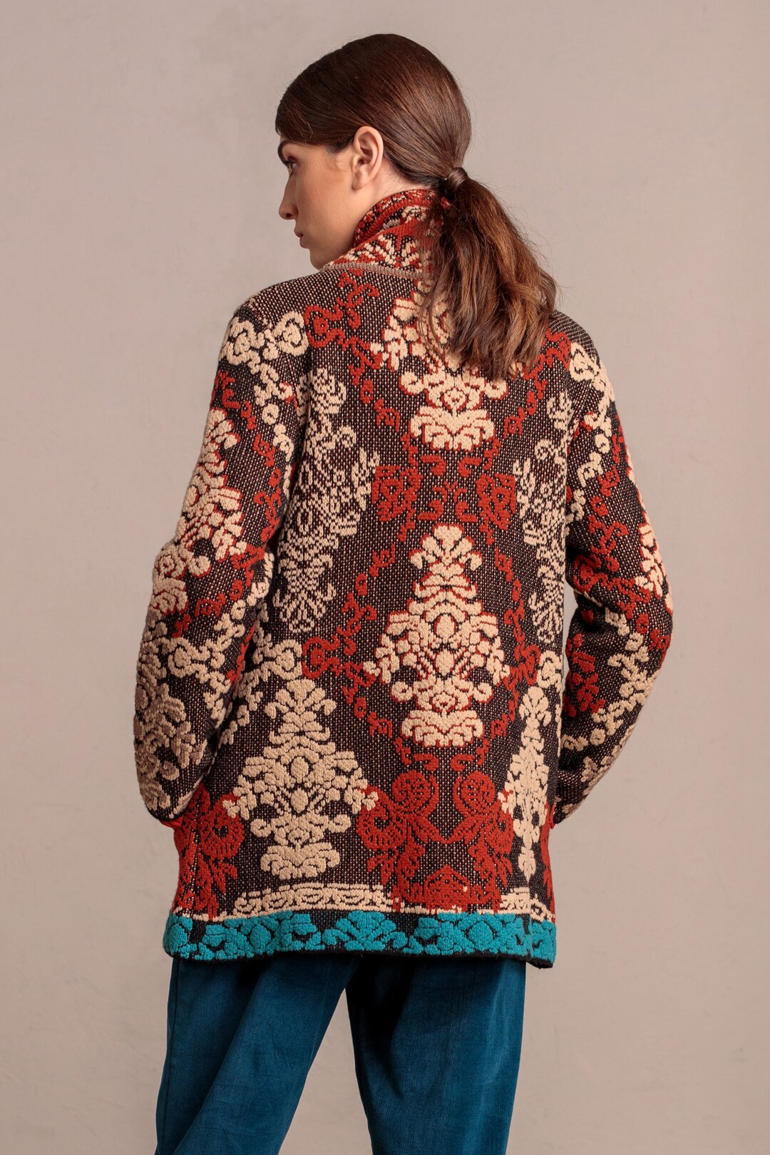 Jacket, Brocade Floral Pattern