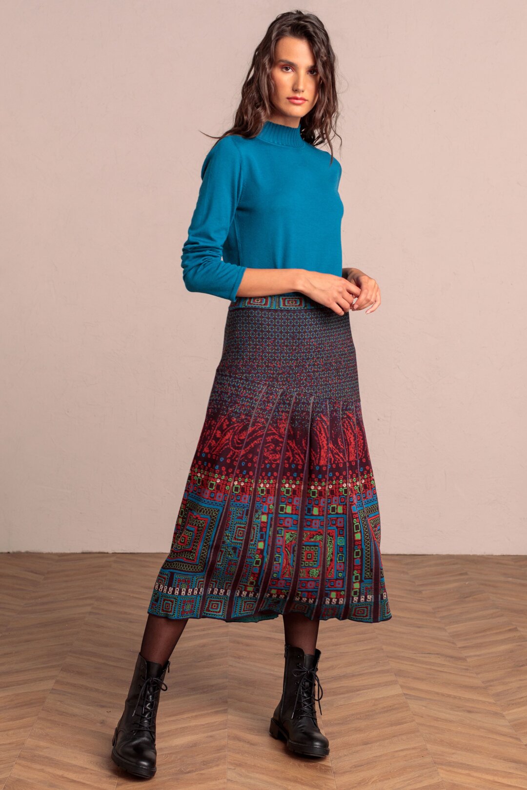 Skirt with Pleats