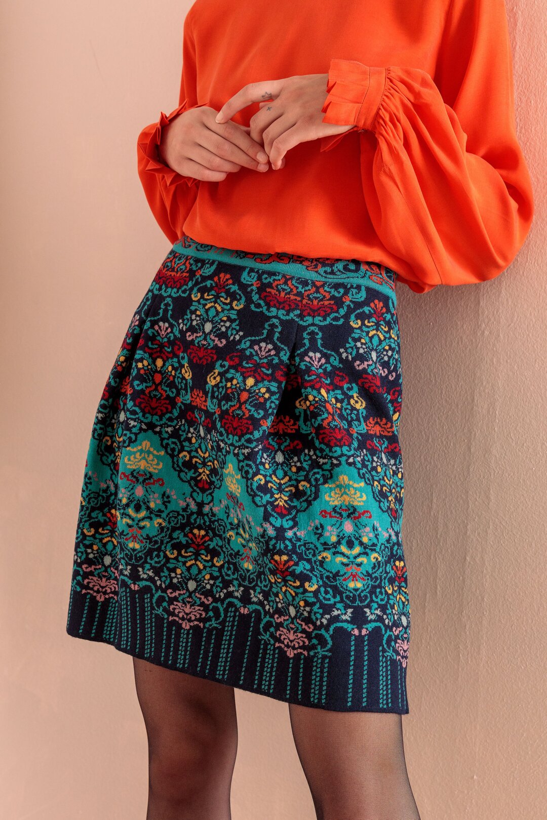 Skirt, Floral Pattern