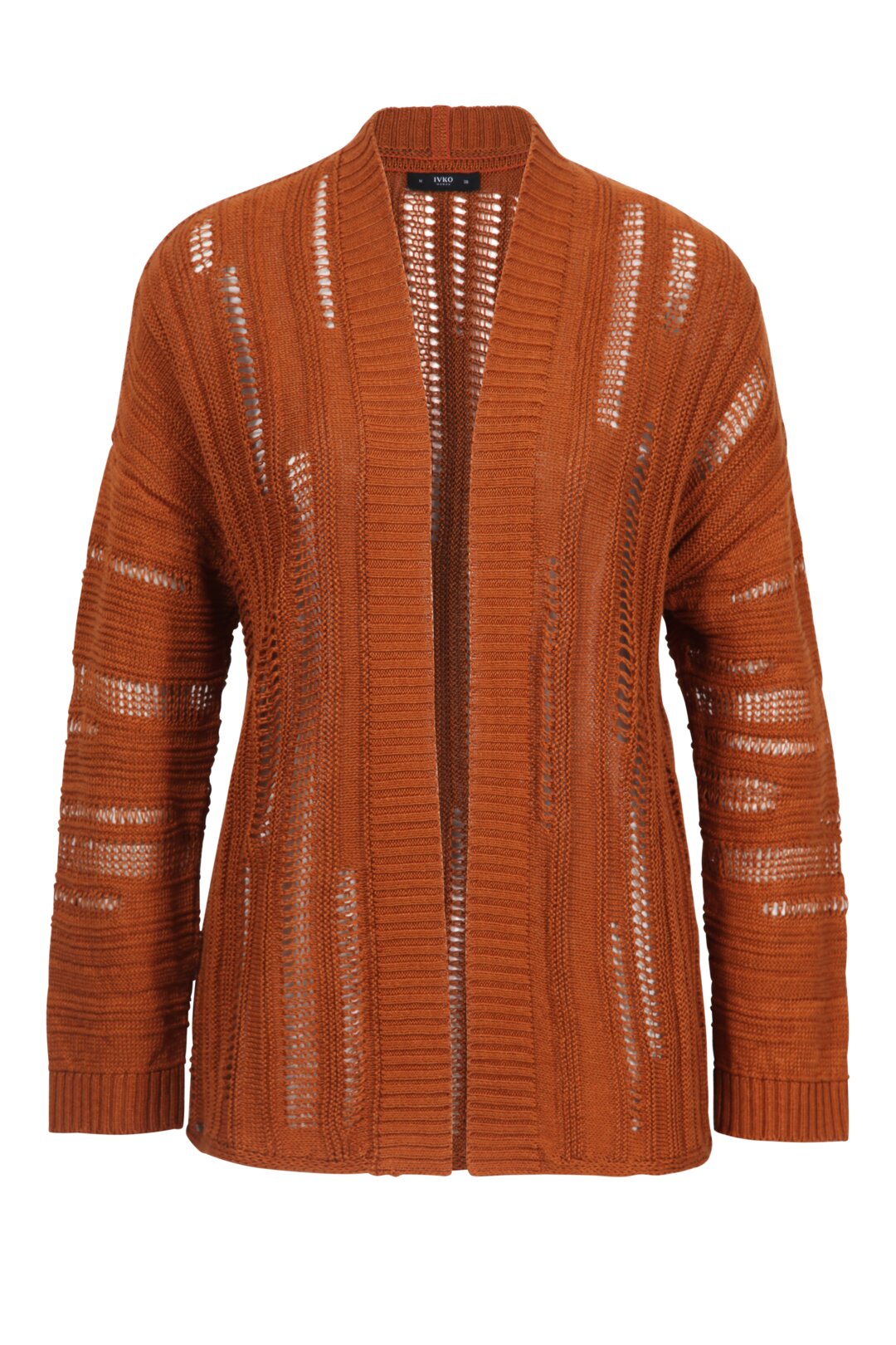 Einfarbiger Cardigan mit Strukturmuster
