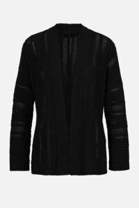 Einfarbiger Cardigan mit Strukturmuster