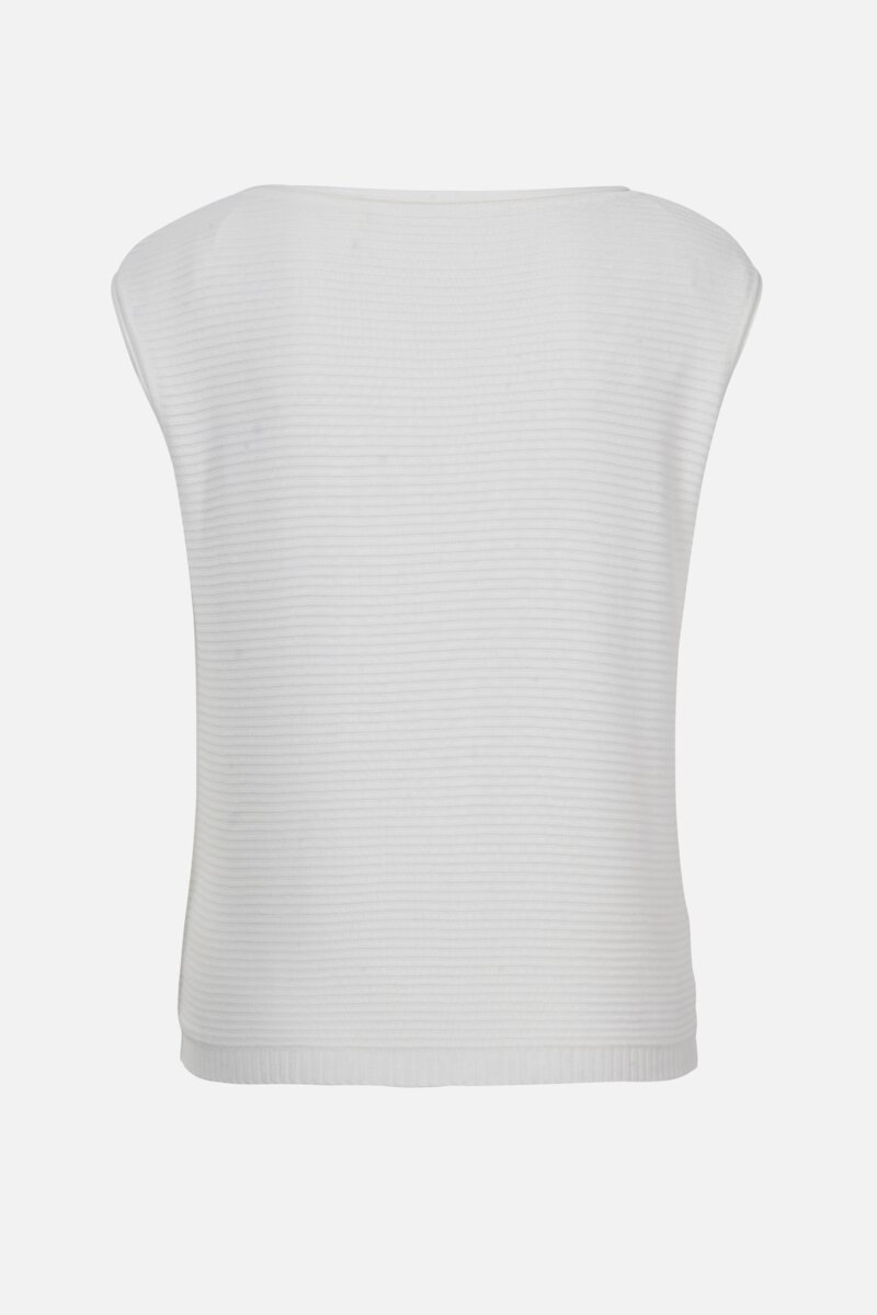 Ärmelloser Pullover mit Strukturmuster