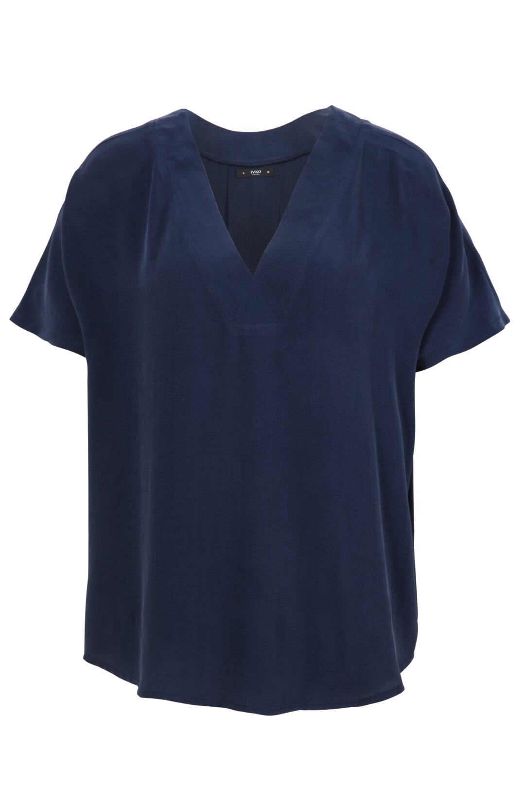 Solid Blouse, V-neck