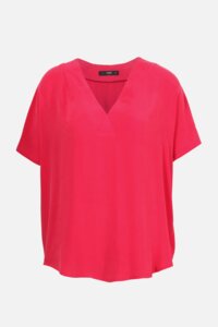 Solid Blouse, V-neck