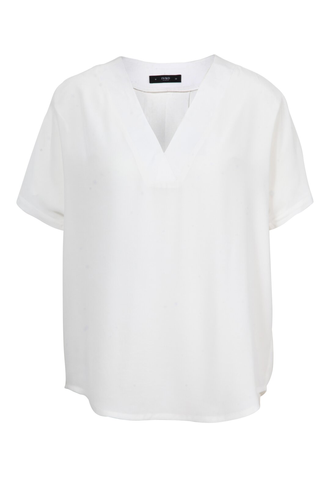 Solid Blouse, V-neck