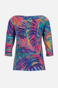 Pullover mit tropischem Printmuster
