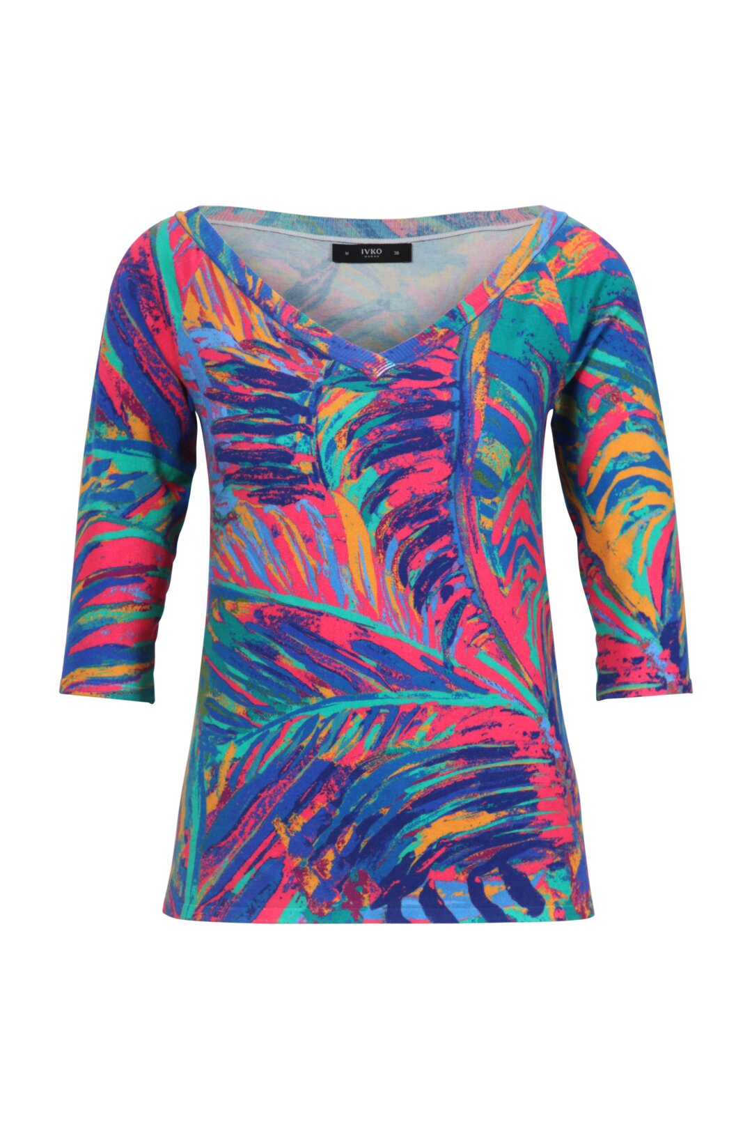 Pullover mit tropischem Printmuster