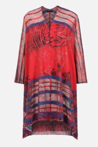 Coatigan mit Animal-Print
