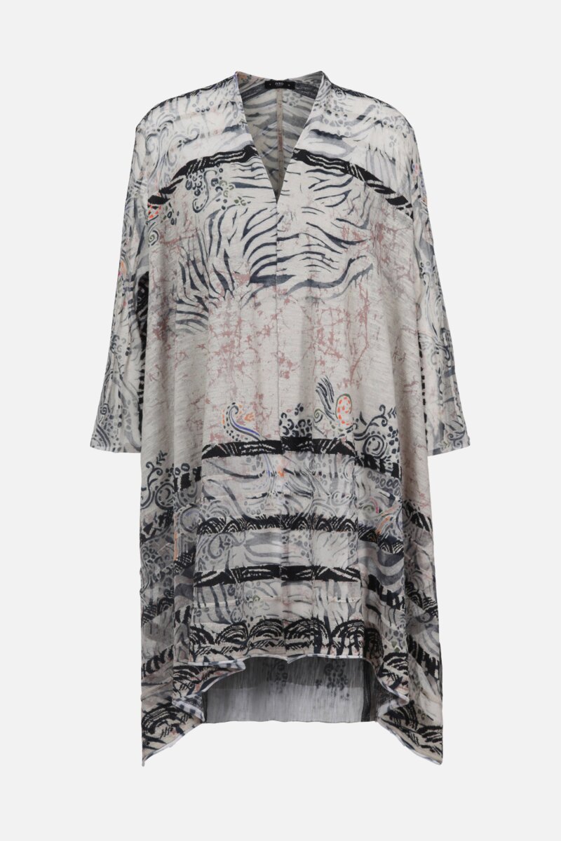 Coatigan mit Animal-Print