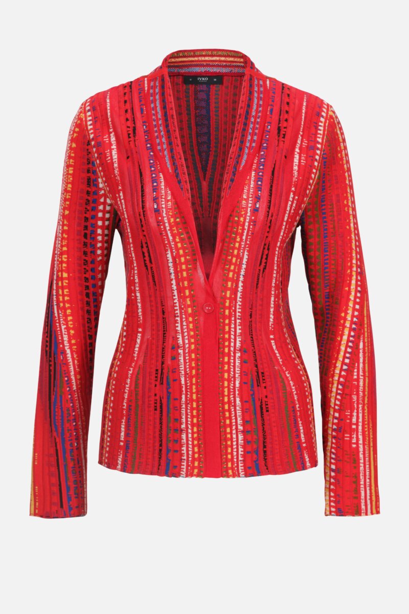 V Neck Jacket, African Pearls