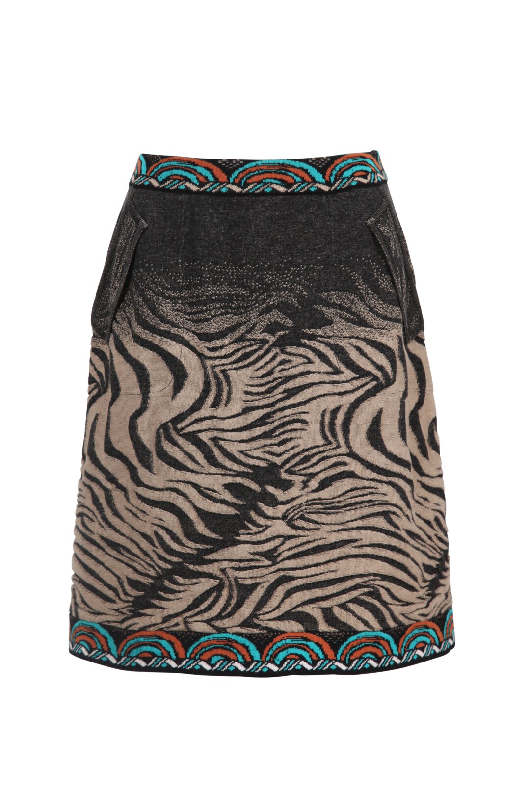 Jacquard Skirt, Animal Pattern