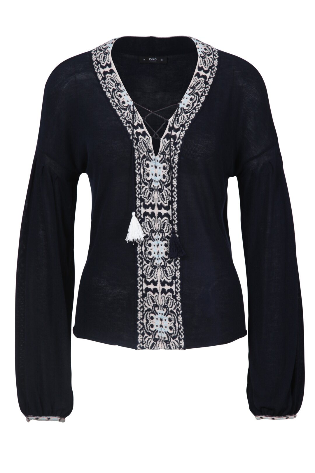 Pullover mit Bordüre