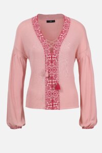 Pullover mit Bordüre