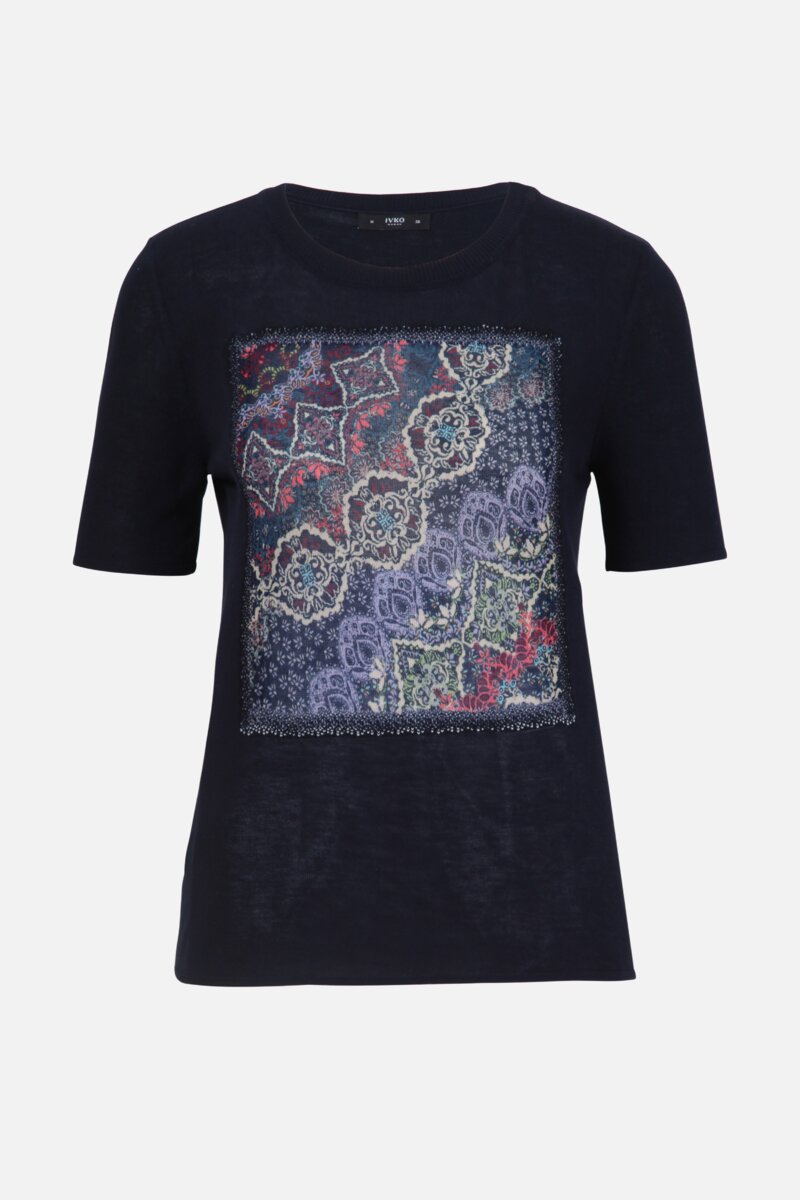 Shell Top mit Boho-Print