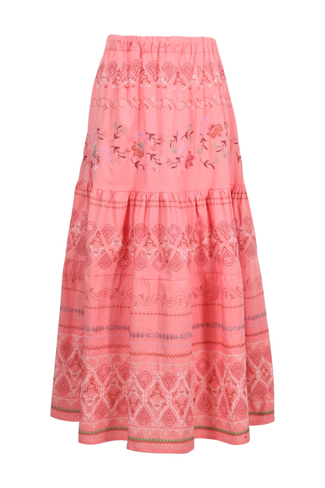 Bestickter Rock mit Boho-Motiv