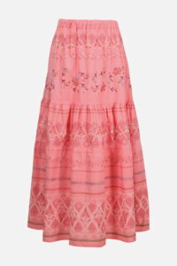 Bestickter Rock mit Boho-Motiv