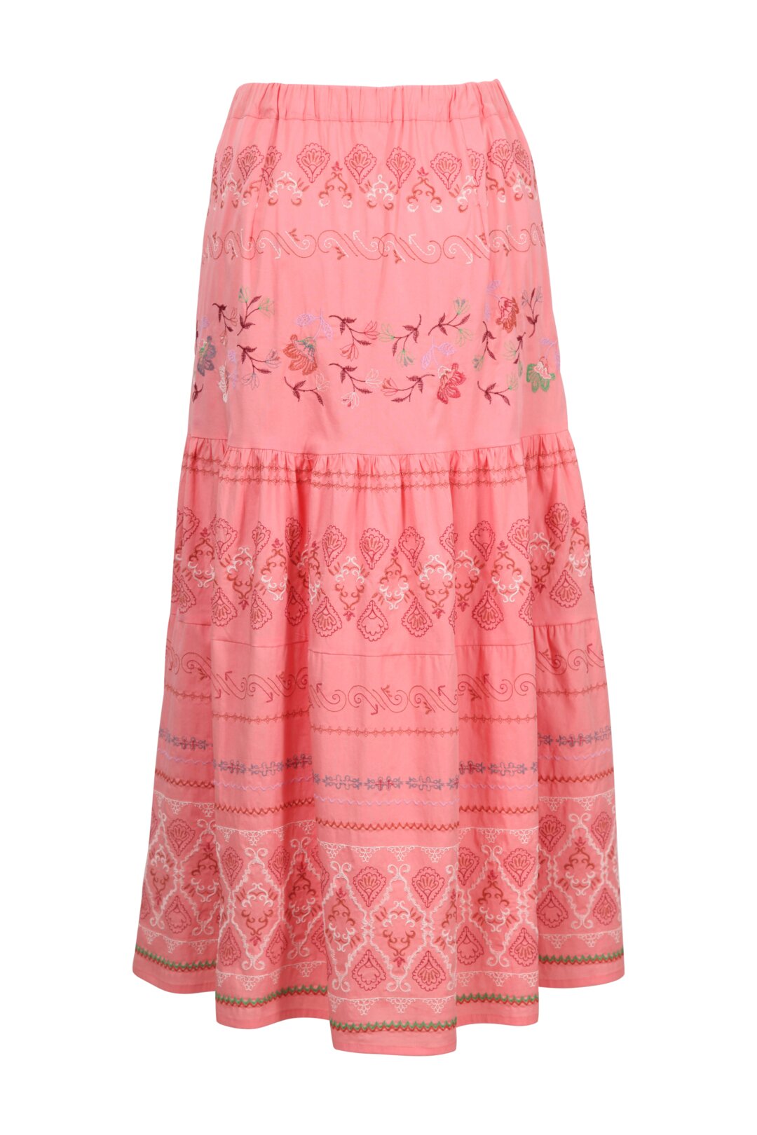 Bestickter Rock mit Boho-Motiv
