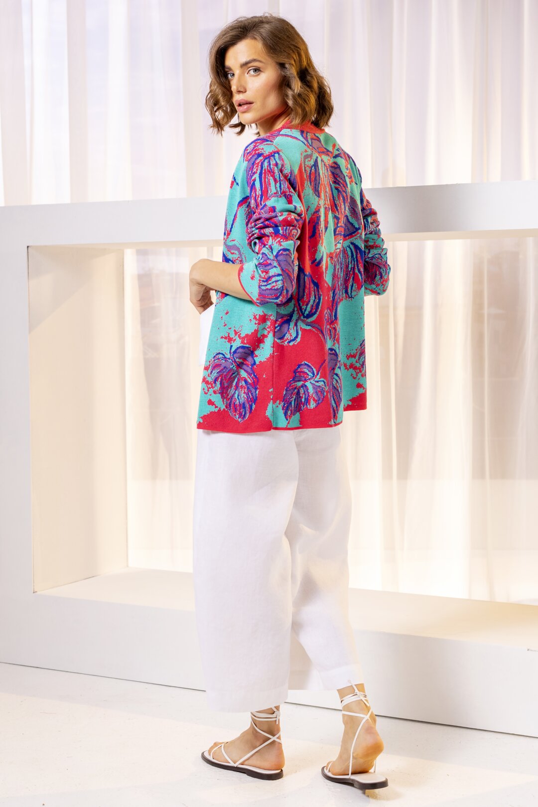 Jacquard jacket, Jungle Motif