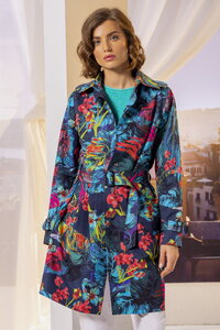 Parka mit tropischem Print