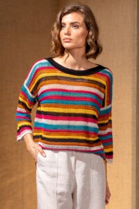 Gestreifter Pullover