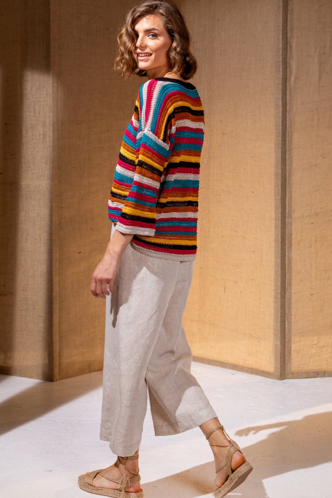 Gestreifter Pullover