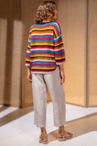 Gestreifter Pullover