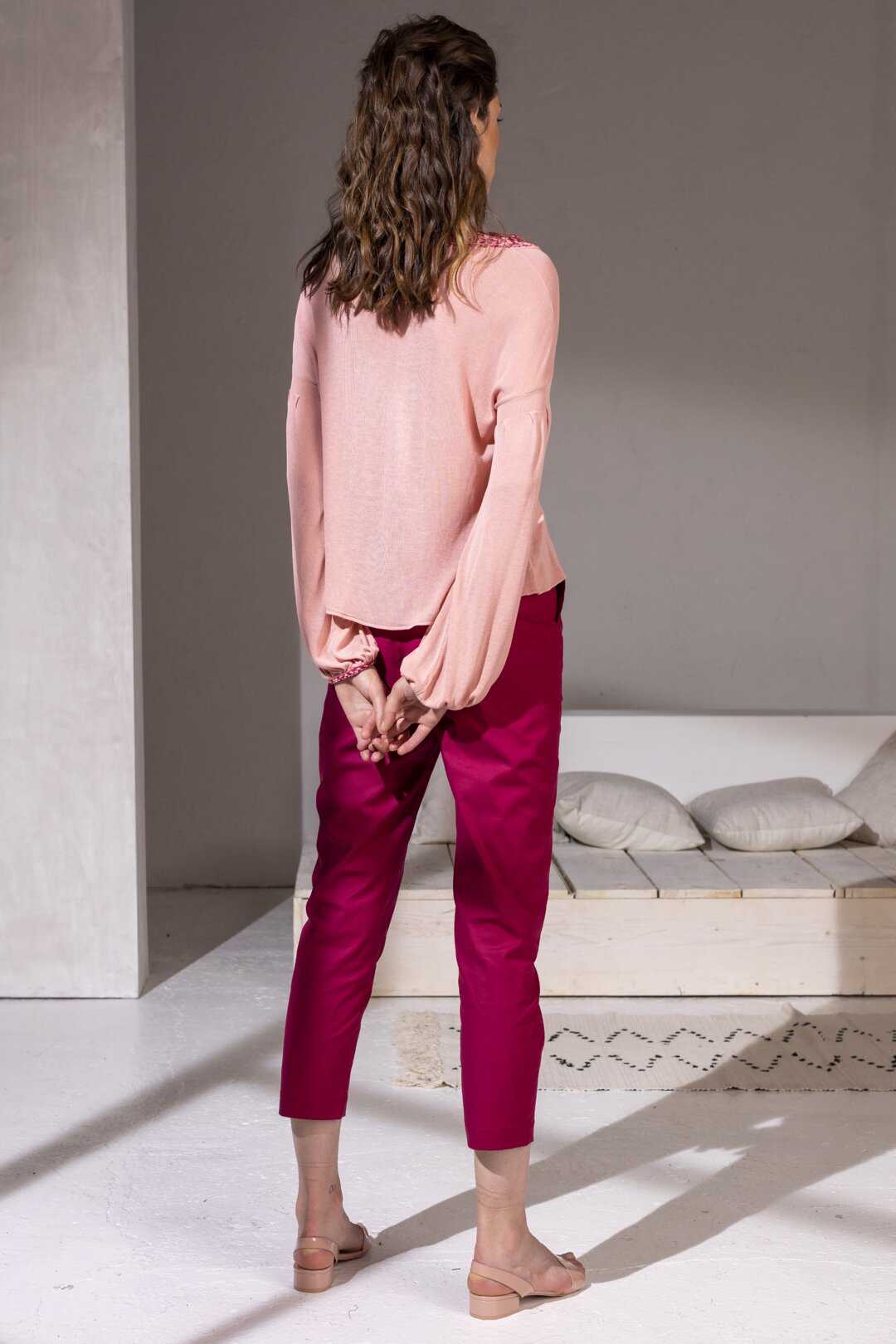 Pullover mit Bordüre
