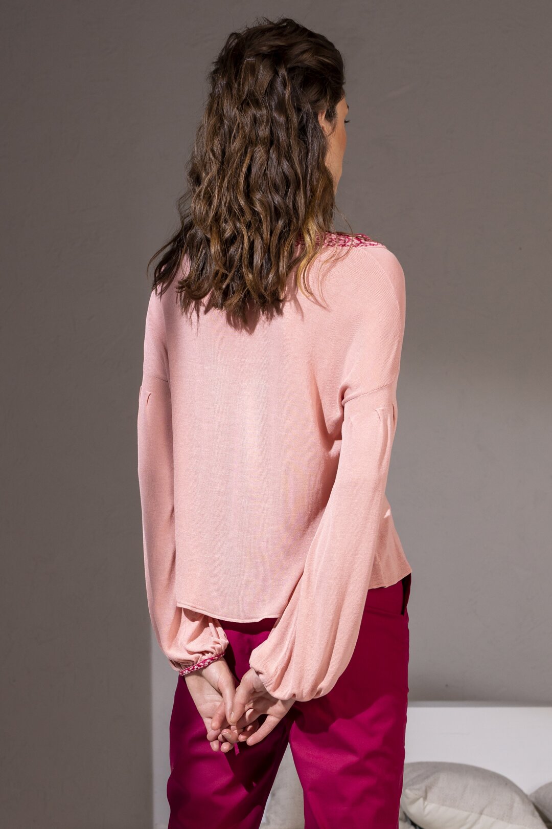 Pullover mit Bordüre