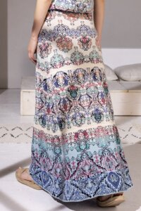 Maxirock mit Boho-Muster