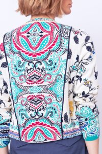 Bomber-Jacke mit Paisley-Muster