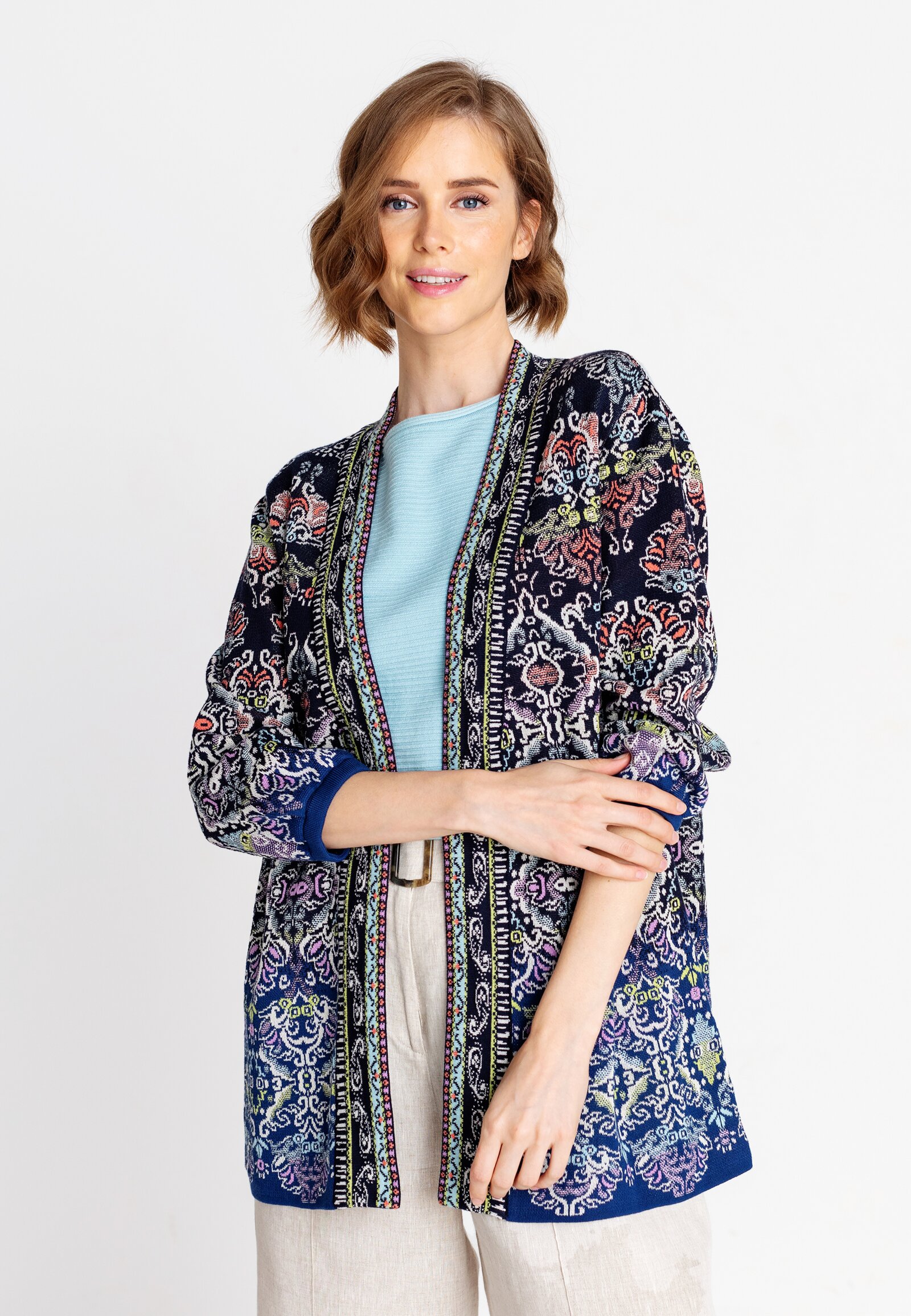 KENZO》 FD62CA4123BC94 BACK JACQUARD TARGET CARDIGAN-