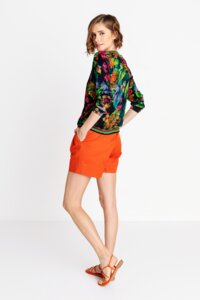 Cardigan mit tropischem Printmuster