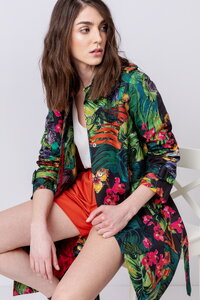 Parka, Tropical Print