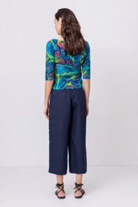 Pullover mit tropischem Printmuster