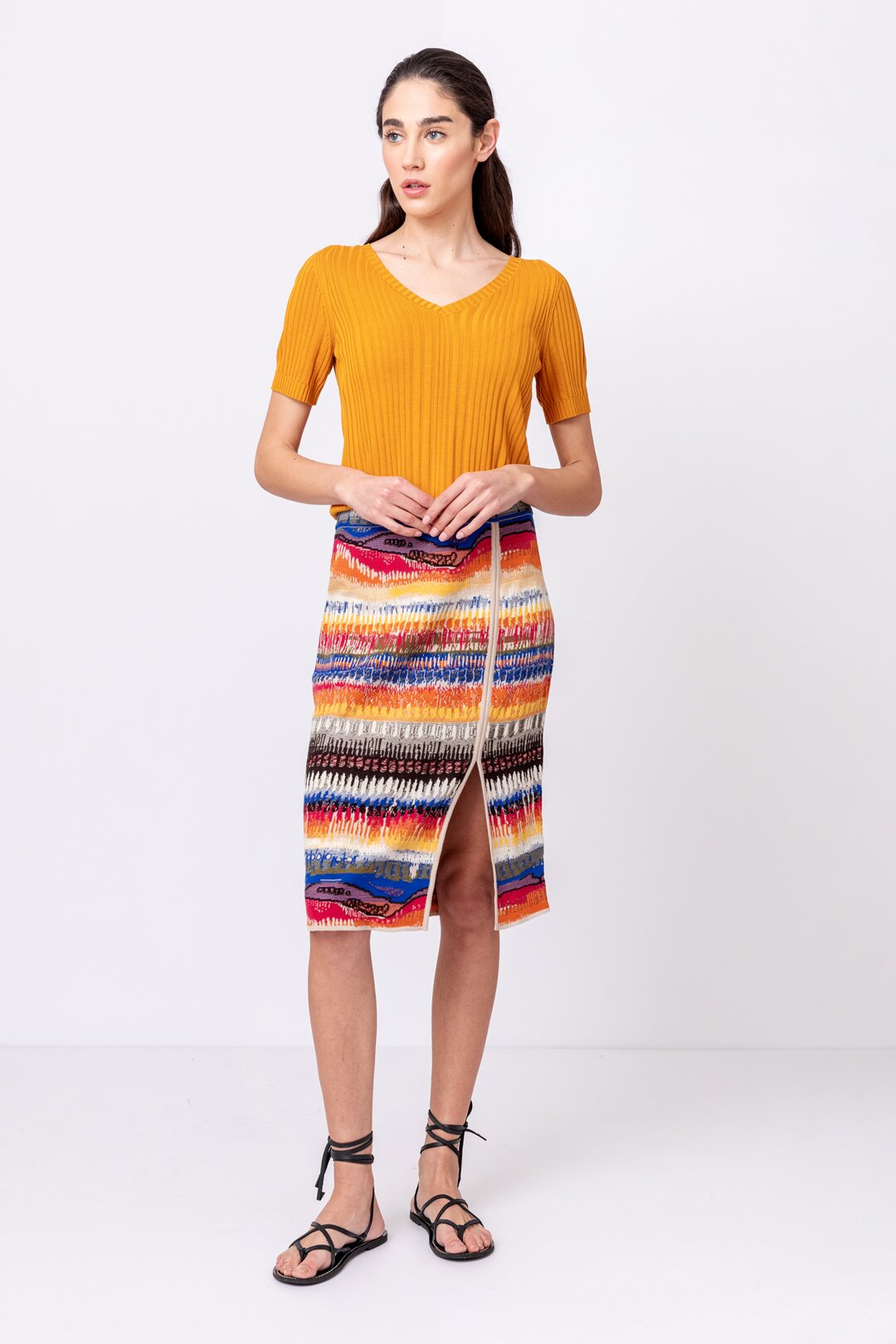 Brocade Skirt, Sunset Pattern