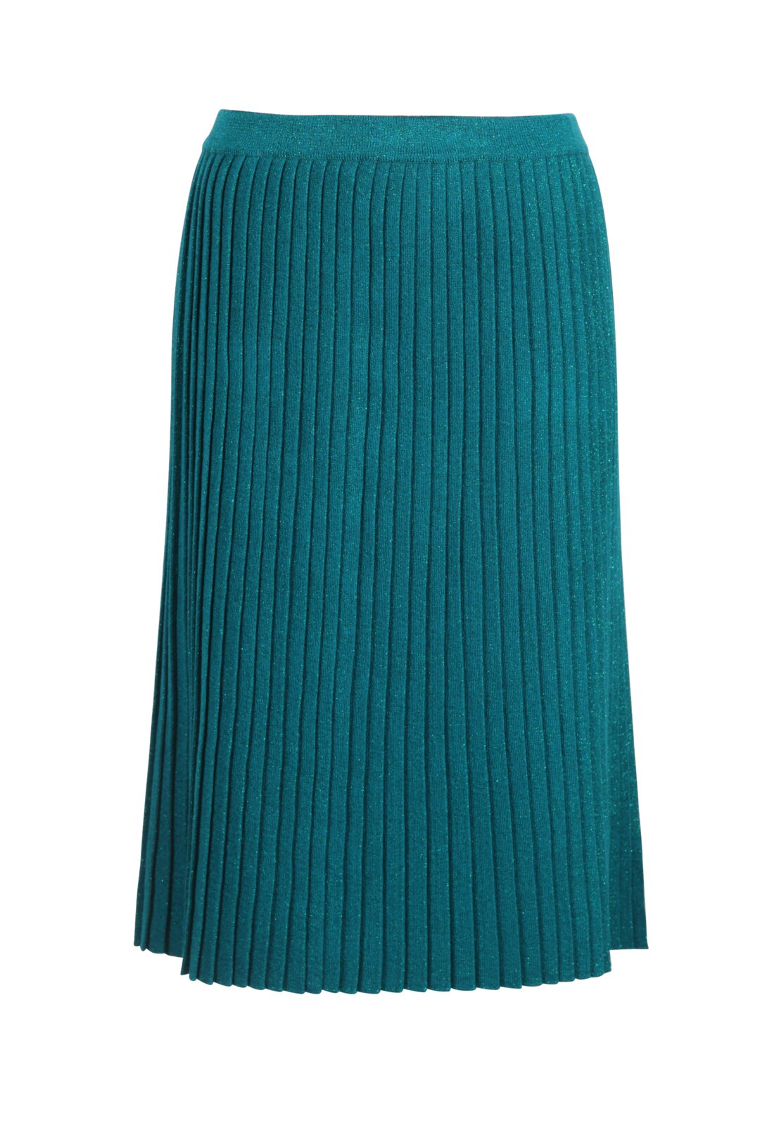 Solid Skirt with Pleats