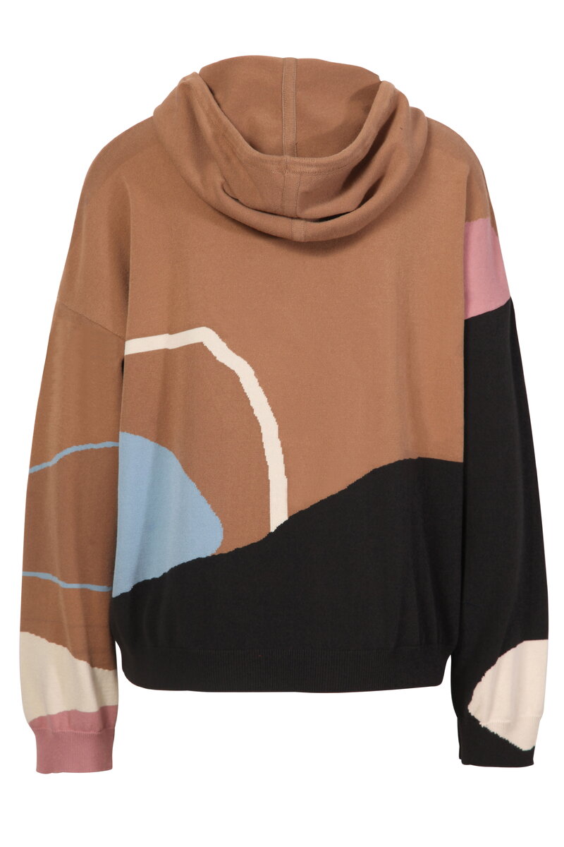 Knitted Jacket with Intarsia