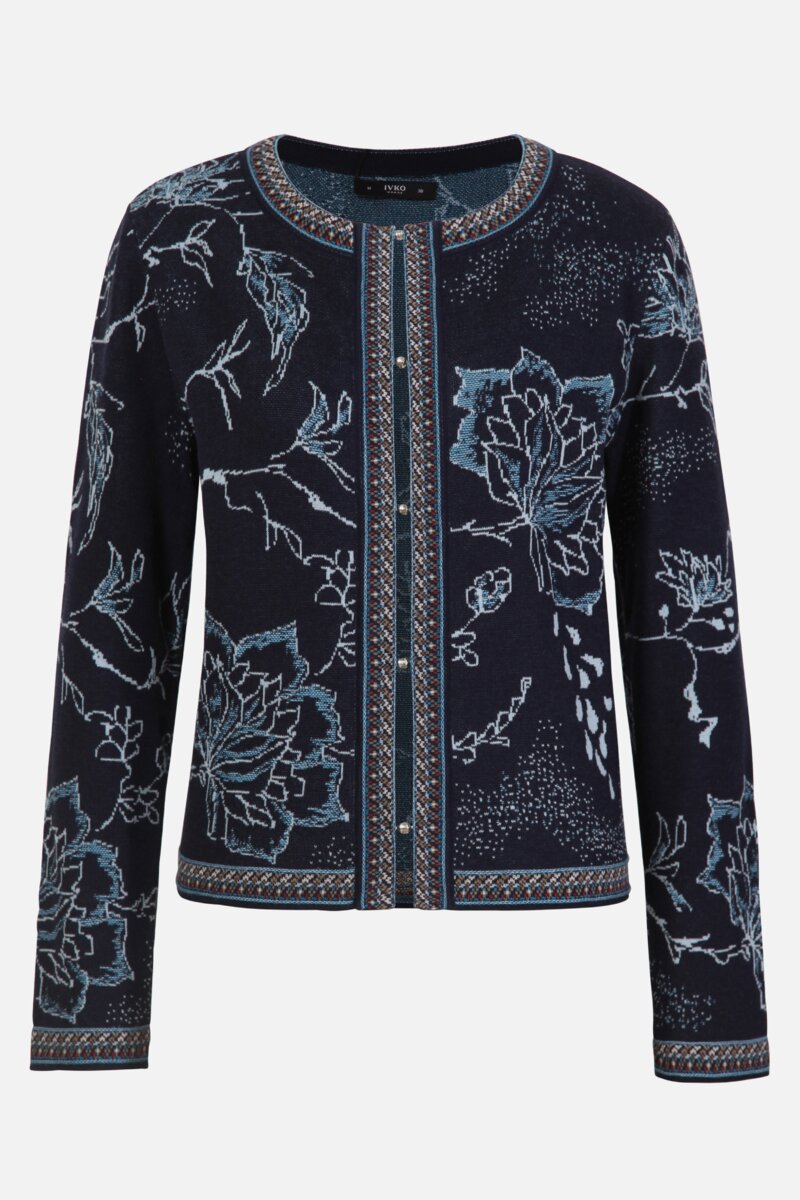 Žakard Kardigan, Indigo motiv