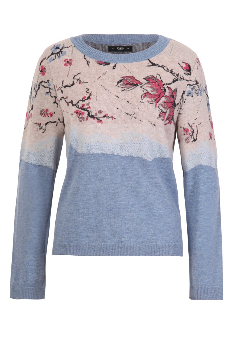 Jacquard Pullover, Cherry Blossom 