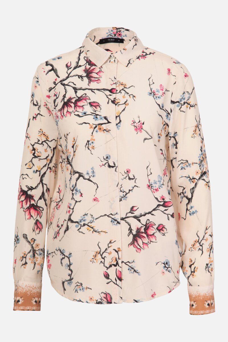 Shirt, Cherry Blossom Print