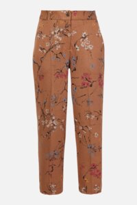 Jacquard Pants, Cherry Blossom Pattern