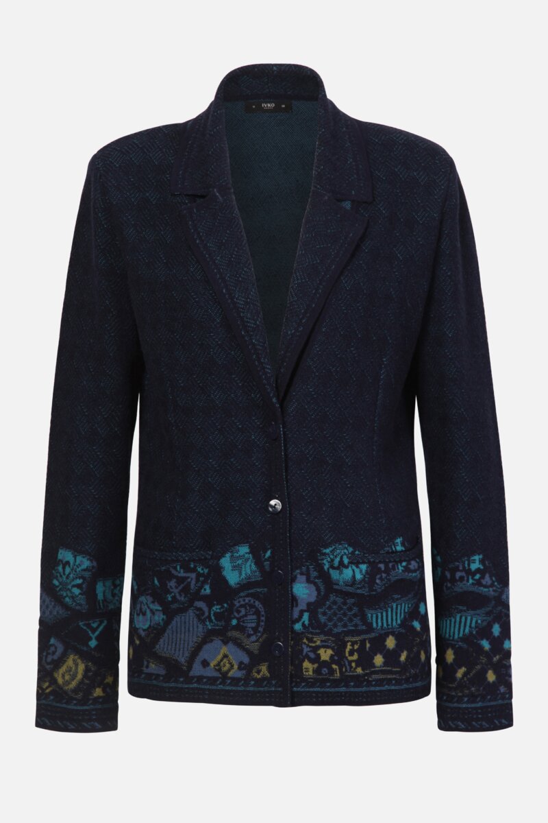 Jacquard Jacket with Bordure