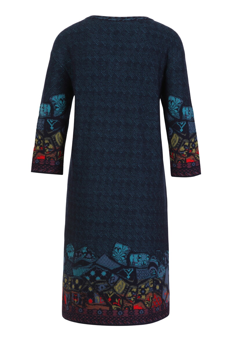 Jacquard Dress, Basketweave Pattern
